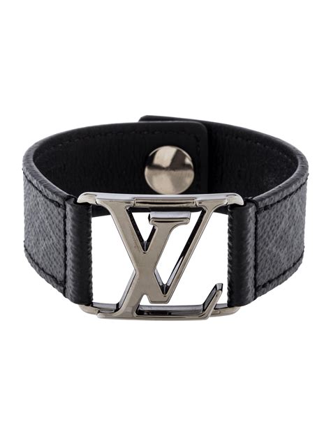 louis vuitton leather bracelet men